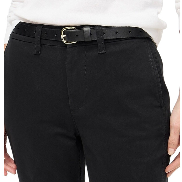 J.Crew Factory Black High Rise Straight Leg Chino Pants Size 4P NWT - Picture 3 of 7